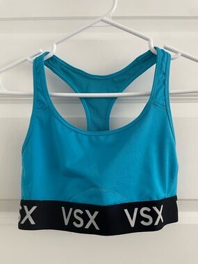Victoria's Secret Blue Racerback VSX Sports Bra
